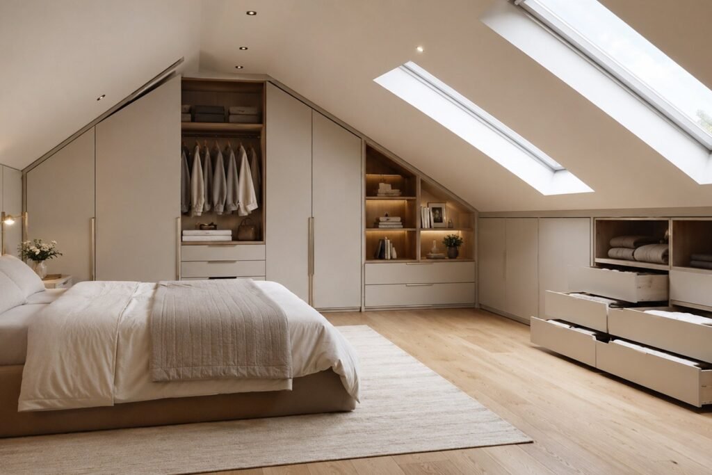 fitted wardrobes for sloping ceilings